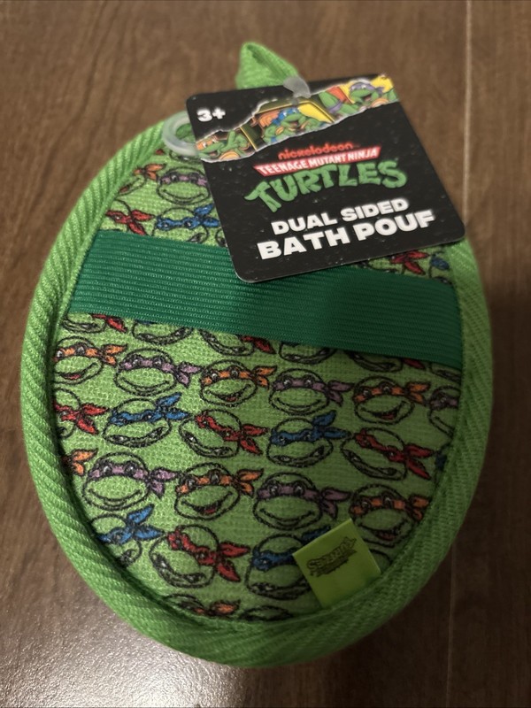 Ninja Turtles Dual Sided Bath Pouf