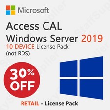Microsoft Windows Server 2019 - 10 Device Client Access Licenses CAL BRAND NEW