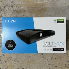 TiVo Bolt Vox 500GB DVR 4K Ultra HD Cable + Antenna Voice Remote TCD849500V NEW