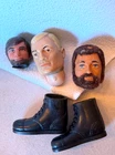 New ListingHasbro G.I. Joe action figure Boots & 3 Heads "Adventure Team" Era W Beard