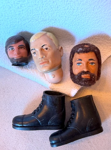 New ListingHasbro G.I. Joe action figure Boots & 3 Heads "Adventure Team" Era W Beard