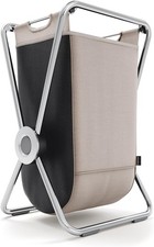 65L X-Frame Laundry Hamper Chrome With Removable Bag Heavy Duty Modern Bin