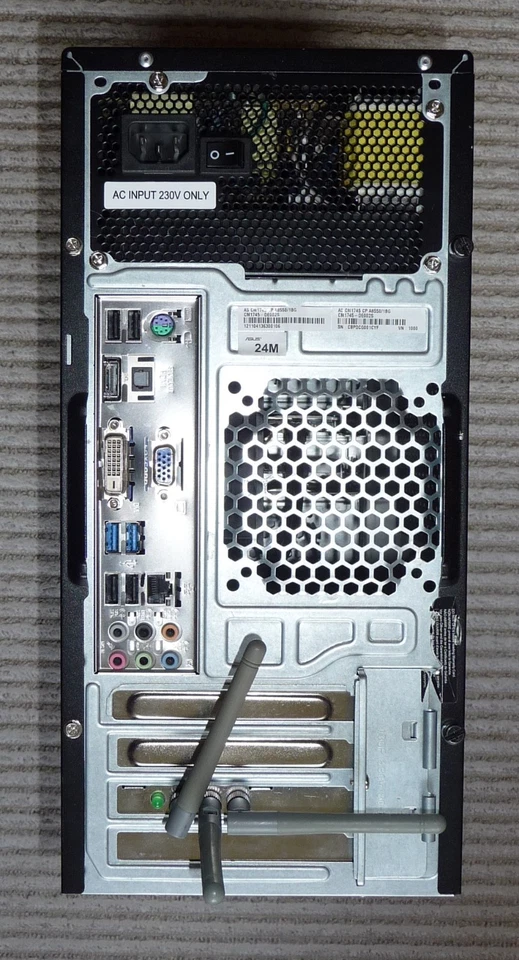 ASUS CM1745 AMD 4x3.2GHz 8GB 250GB SSD 500GB HDD WLAN USB3 DVDRW Win11 - Bild 3 von 4