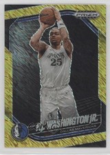 2024-25 Panini Prizm Black FOTL Gold Shimmer 8/10 PJ Washington Jr #38 14mf