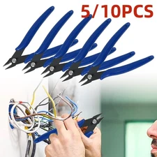 5/10PCS Electrical Cutting Jewelry Wire Cable Cutter Side Snips Flush Plier Tool