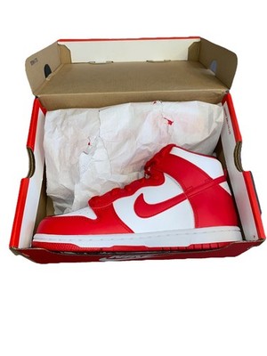 Nike Dunk High (PS) White University Red Youth 3Y DD2314-106 Brand New With Box