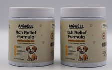 2-PACK ANIWELL Itch Relief Formula - 30 Salmon Flavor Dog Chews - EXP 05/2028