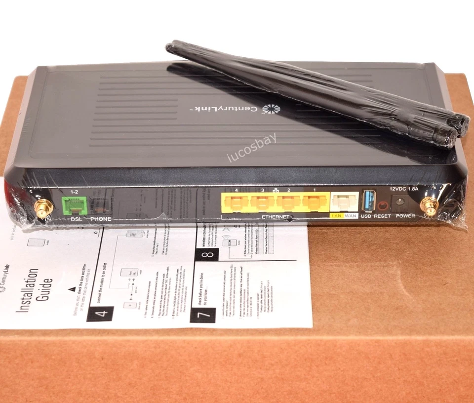 SELLADO CenturyLink Actiontec C1900A VDSL2+ Router Wi-Fi Módem Telefonía Módem Gateway Foto 4 de 4