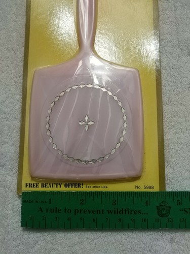 Vintage Handspiegel! Pearltone Square Pink Spiegel! Tip Top Marke! Einzelstück! - Bild 4 von 9