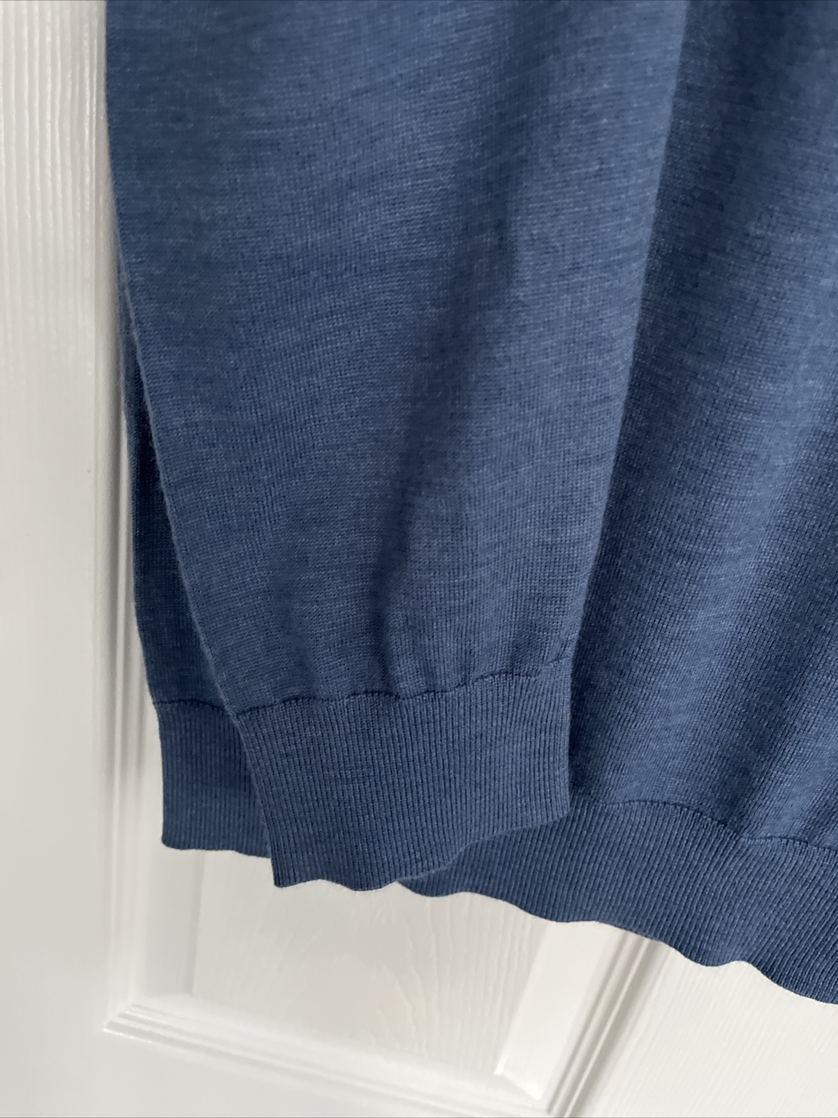 AUTOGRAPH M&S MENS BLUE MERINO WOOL 1/4 ZIP JUMPER Size XL Bnwt eBay