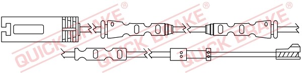 Quick Brake WS 0324 A Warnkontakt, Bremsbelagverschleiß FüR BMW-image