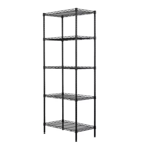 Scaffale a 5 livelli regolabile filo metallo scaffale scaffale garage portaoggetti organizer - Foto 12 di 25