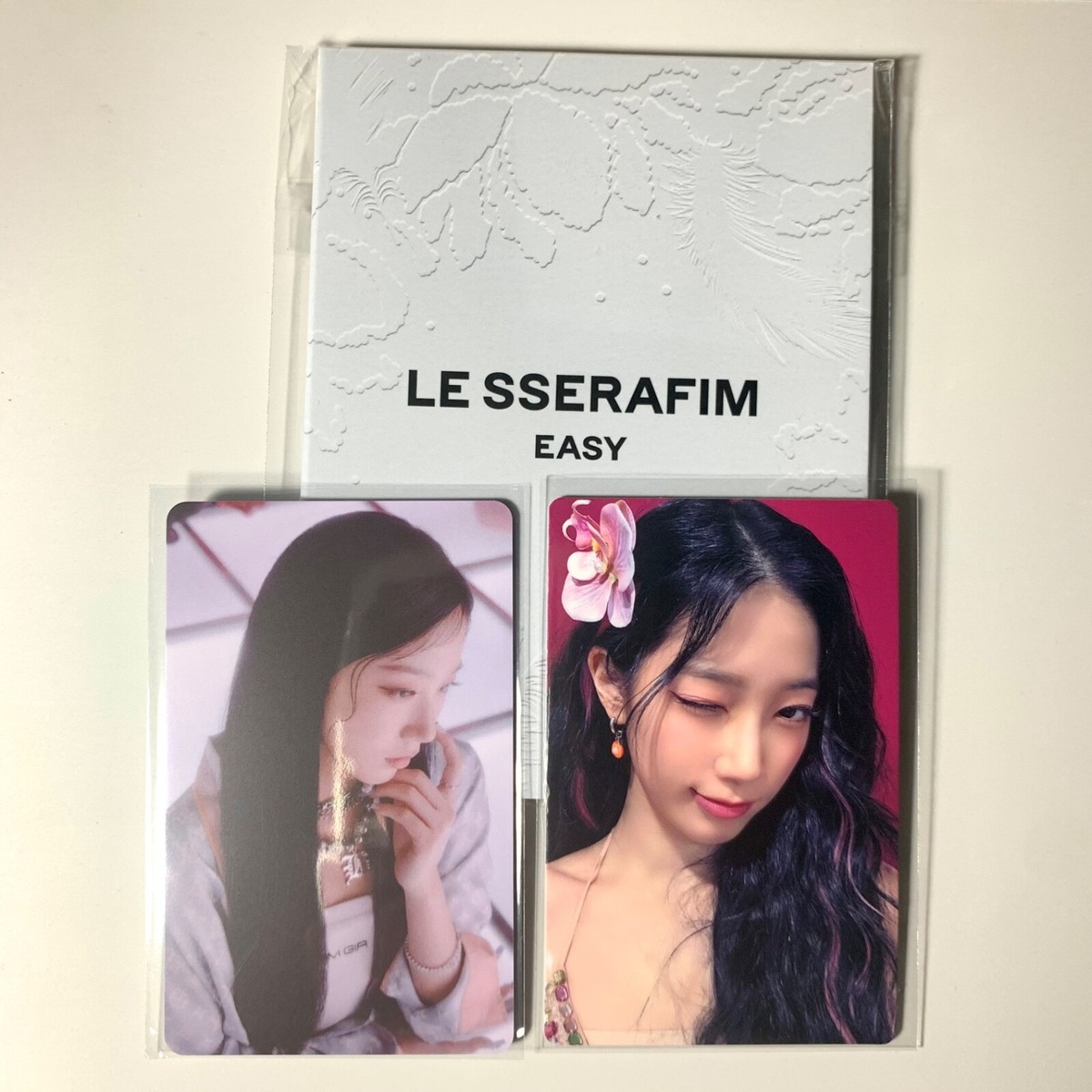 Lesserafim easy qq music china vce pob lucky draw photocard Lesserafim easy qq music china vce pob lucky draw photocard