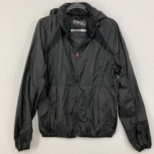 Zyia Active Women's X-Large Black Activewear Hooded Windbreaker Jacket Packable