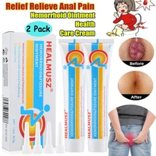 2PCS Hemorrhoid Cream Treatment Internal Piles External Anal Fissure Pain Relief