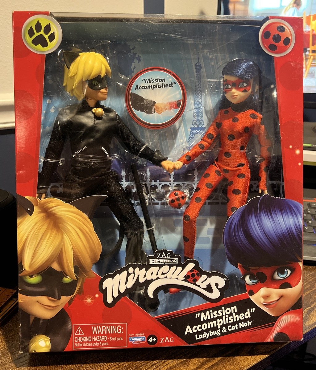 Miraculous Ladybug And Cat Noir Doll Pack Mission Accomplished