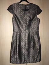 Apricot Jacquard Dress M Nearly New