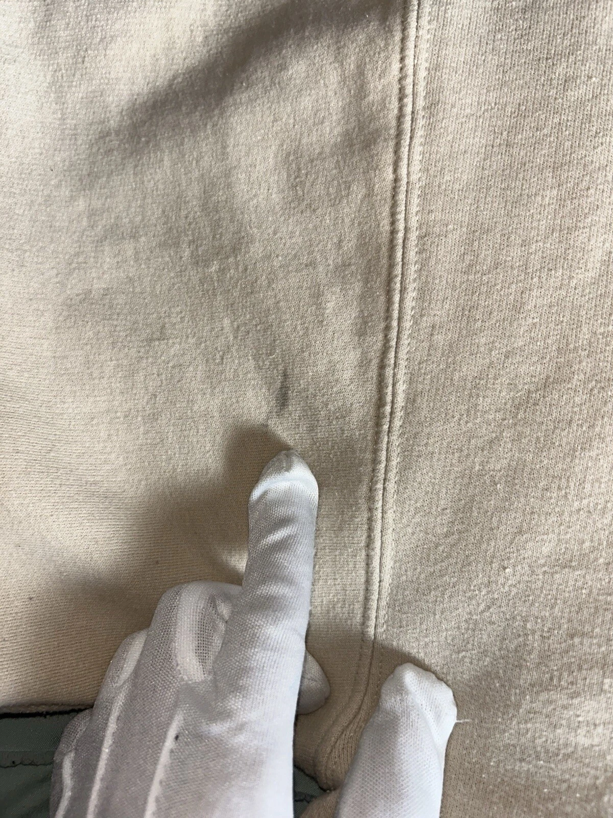 Felpa con cappuccio Bleach Goods Chanel Texas 1982 uomo grande Iron Maiden beige