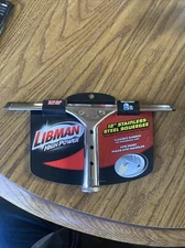 Libman High Power 12 Inch Stainless Steel Heavy Duty Rubber Squeegee Flexible