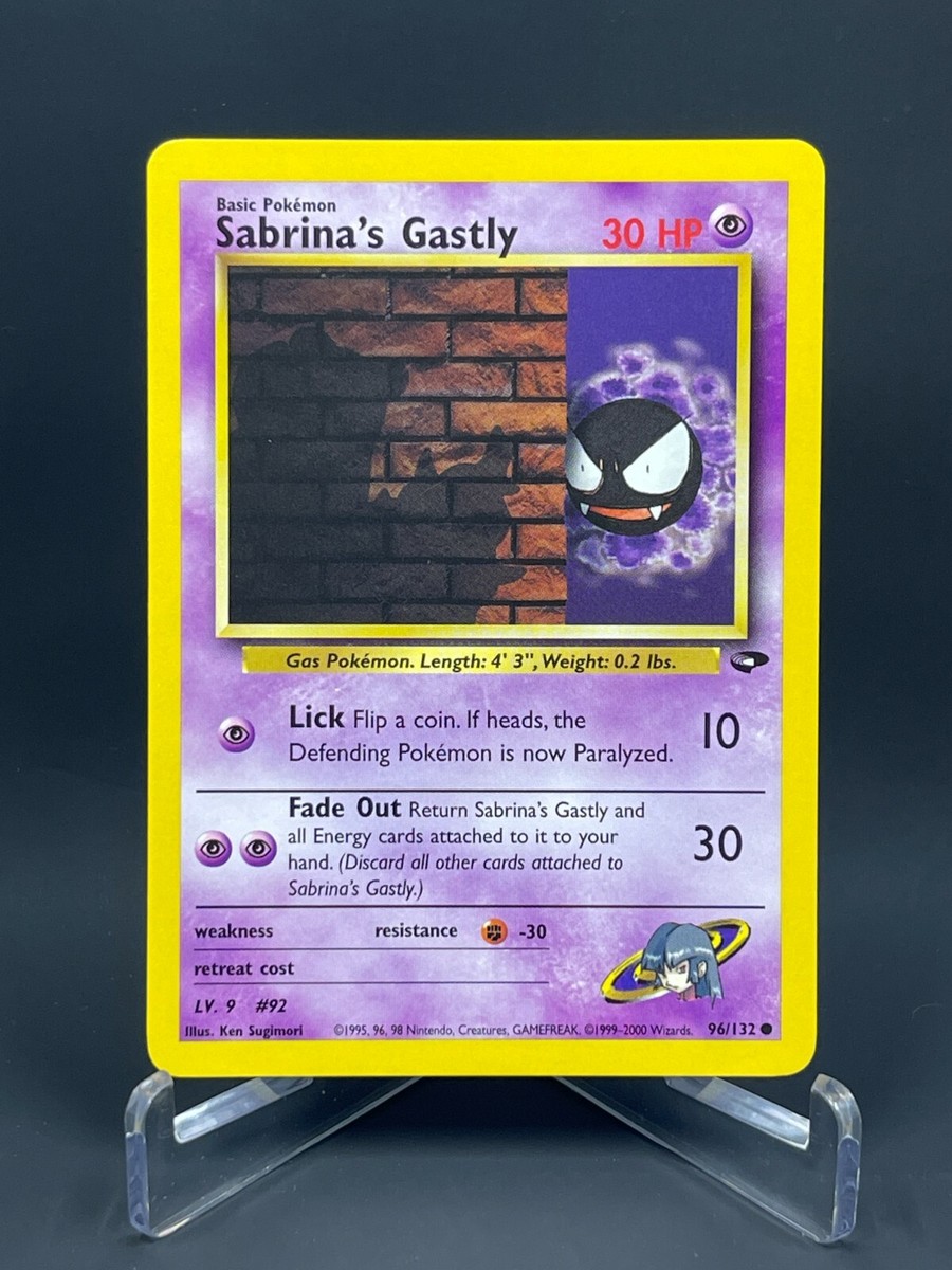 Pokémon Gym Challenge Sabrina's Gastly 96/132 Regular NM | eBay