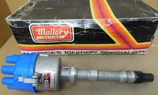 Mallory NOS YL670AV Dual Point Marine Distributor, Chevy, Mech Adv, Steel Gear