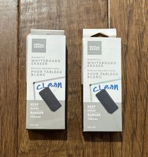 Office Depot Magnetic Whiteboard Erasers LOT of 2 NEW School Supplies