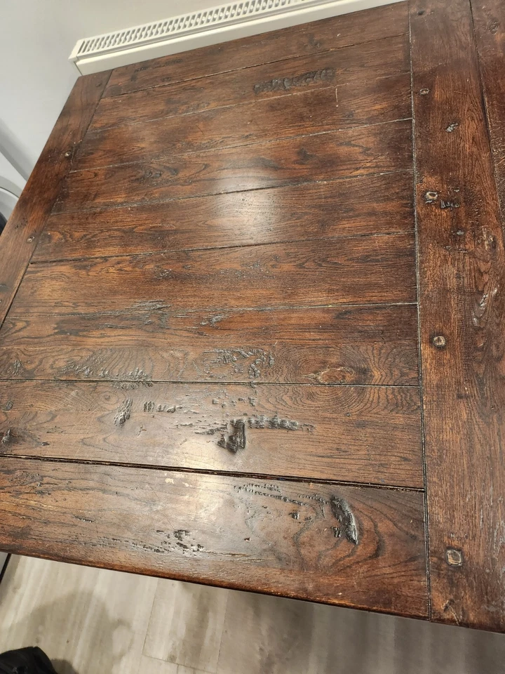 Handmade Rustic pine Dining Table and 4 dining chairs - Image 4 of 4