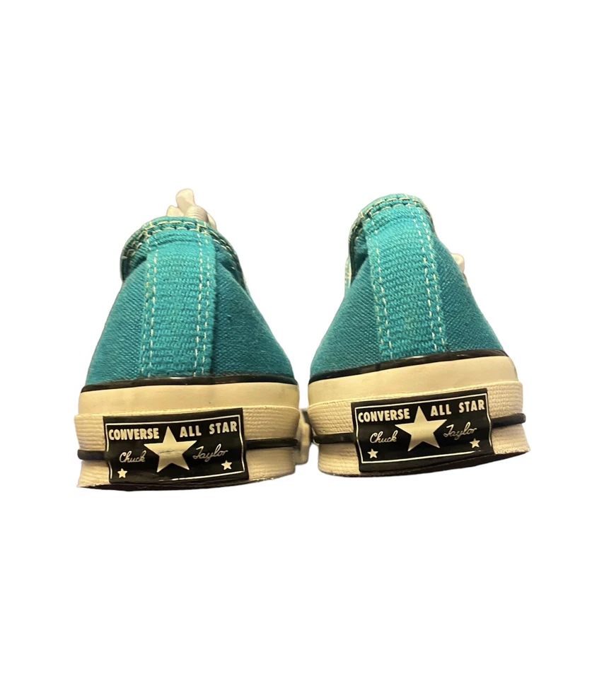 Vintage Teal Unisex Converse CHUCK TAYLOR All Stars MENS Size 9 WOMANS Size 11 - Image 3 of 4