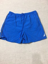 Nautica Shorts Mens XL Blue Swim Trunks Board Lined Bathing Suit Drawstrings