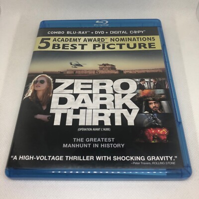 Zero Dark Thirty (Blu-ray/DVD, 2013, 2-Disc Set, Canadian) Free Shipping CANADA 