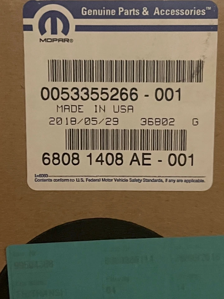 REJILLA DELANTERA para Dodge Dart 2013 2014 2015 2016 68081408ae Original OEM MOPAR NUEVO Foto 2 de 4