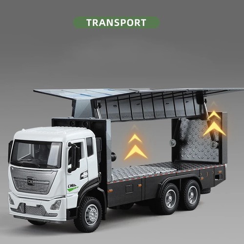 1:32 Alloy Truck Car Model Container Truck Engineering Transport Vehicle - Picture 5 of 23