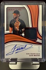 2023 Panini Immaculate Immaculate Material Auto Red /49 Luis Matos #IMA-LM Auto