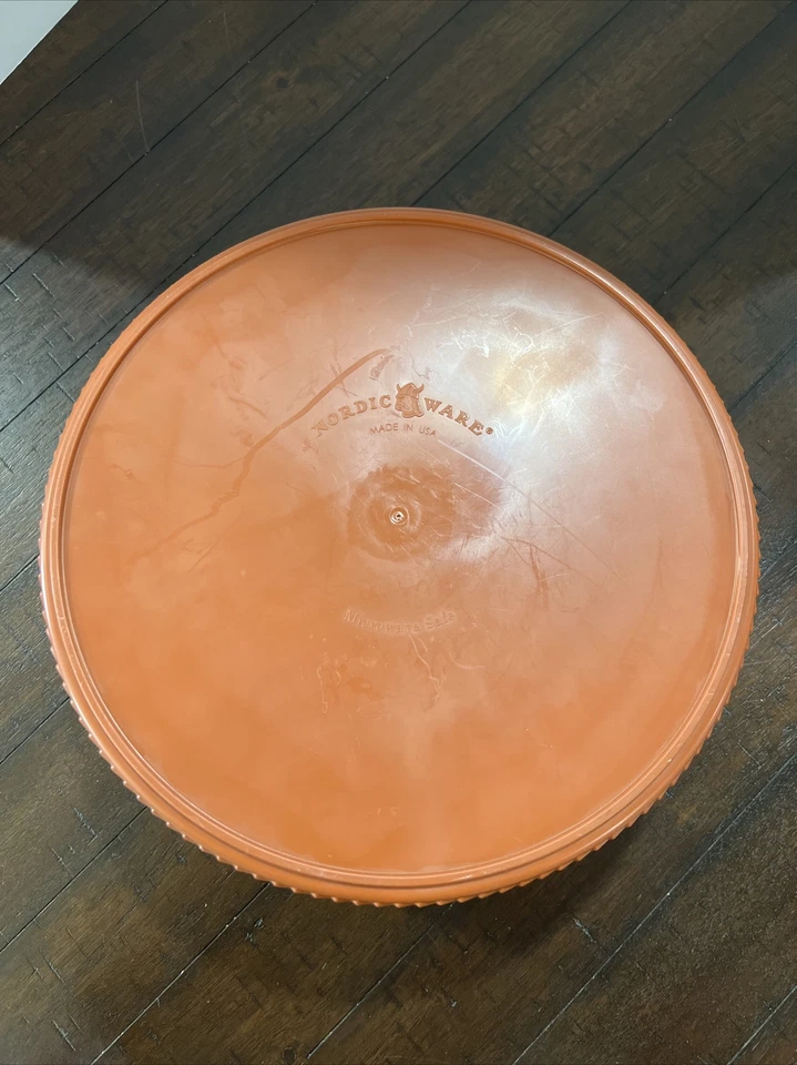 Nordic Ware Tortilla Warmer Orange Large Vtg Microwave Safe Made in USA - Изображение 3 из 4