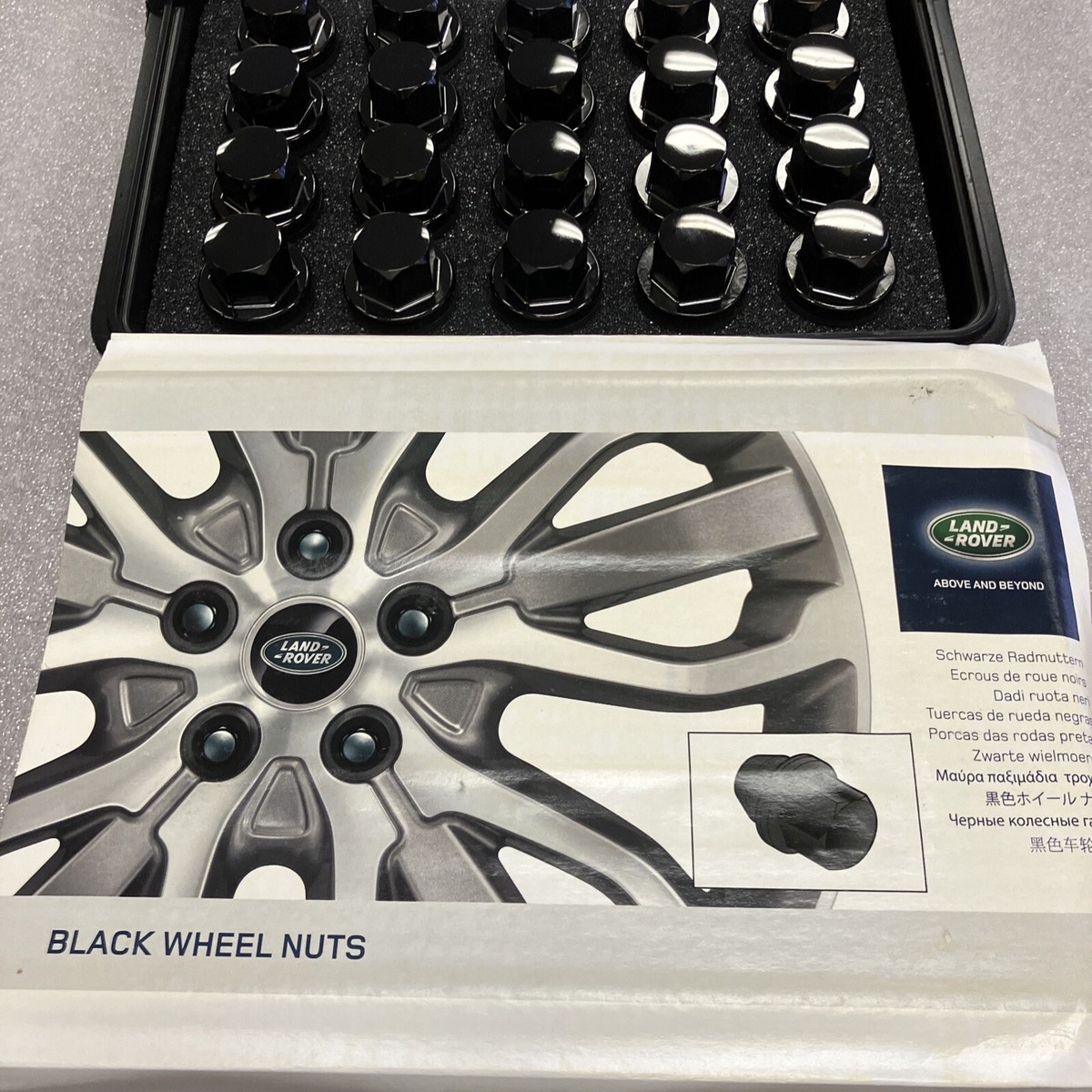 VPLWW0078 Land Rover Oem Black Gloss Lug Nuts Set Of 20 New Oem | eBay