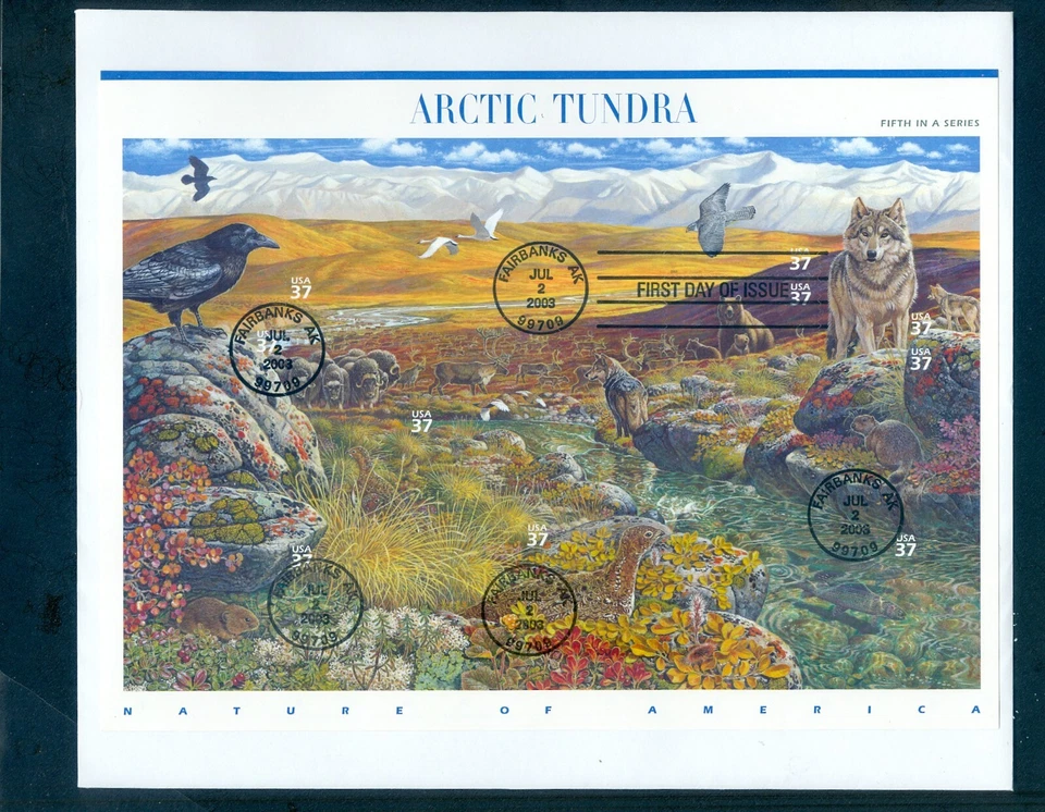 US  3802,3831,3899,4352 Pacific Coral, Forest, Great Lakes, Arctic, Set/4 FDC - Image 2 of 4