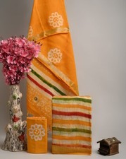 Cotton Designer Bagru Hand Block Print Unstitched Suits Dress Material
