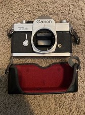 Vintage Canon TLb 35mm Film SLR Camera Body and case 3