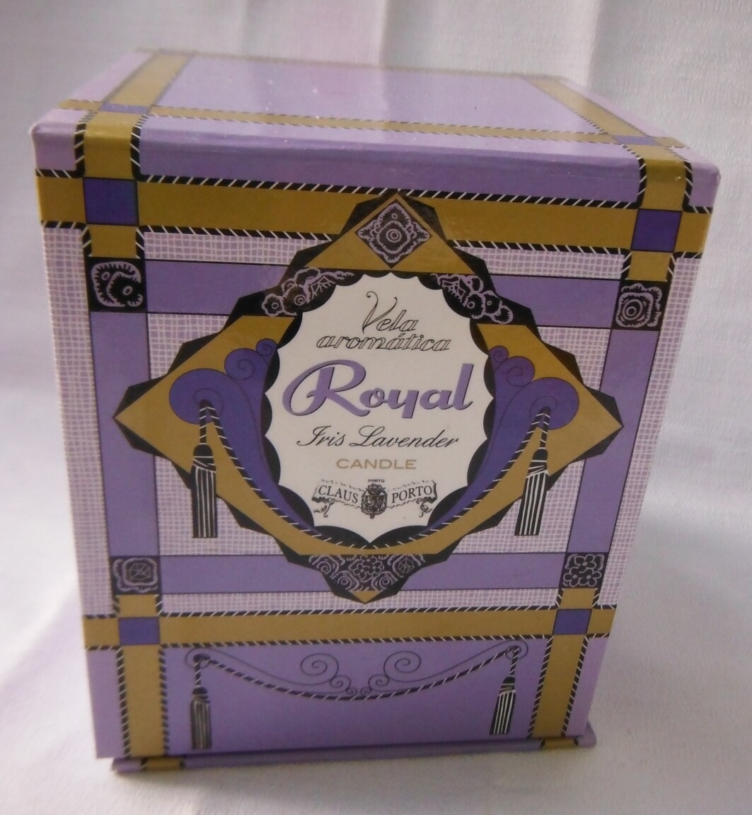 Royal Irish Lavender Candle by Claus Porto MIB Vela aromatica