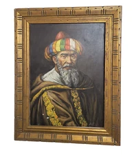 Old man in a turban Oil Painting Portrait