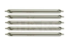 5 PCS #3 x 4" RH HSS 60° Combined Drill & Countersink Center Drill !}