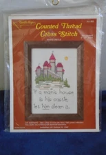 Needle Magic Counted Cross Stitch Man's Castle 5"x7", New Sealed