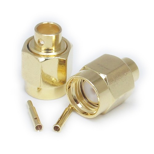 SMA Male Plug Solder RF Connector WIFI Antenna for RG402 RG141 Semi-rigid Cable - Picture 8 of 9