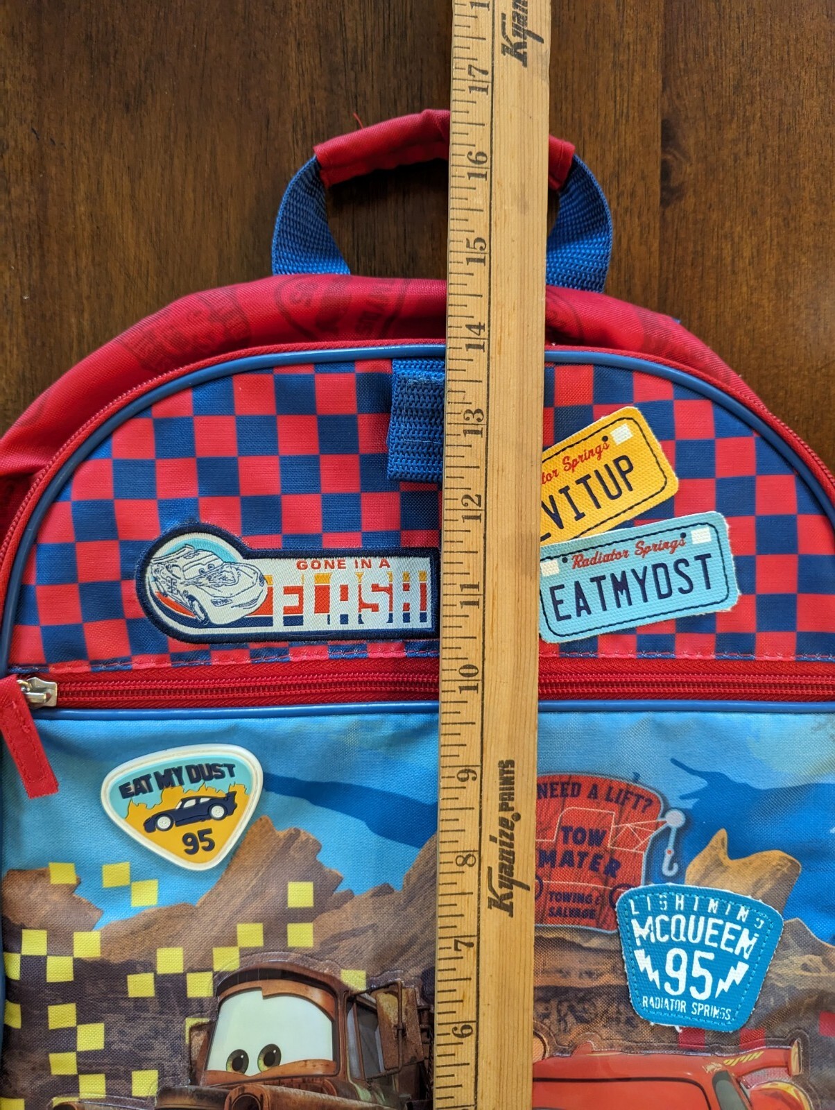 Disney Store Lightning McQueen Tow Mater Red Backpack Disney Pixar Cars