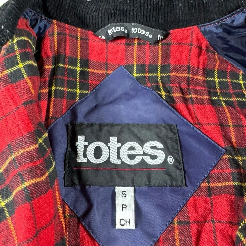 Vintage Rain Coat Women's Small Totes PVC Waterproof Flannel Lined Warm Full Zip - Image 4 of 4