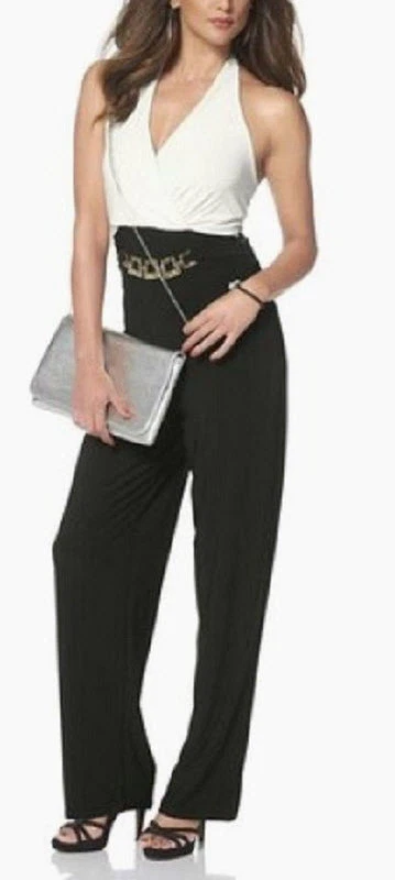 NEU MUSTHAVE NECKHOLDER STRETCH-JERSEY OVERALL ZIERGÜRTEL 32 34 MELROSE *653838 - Bild 2 von 4