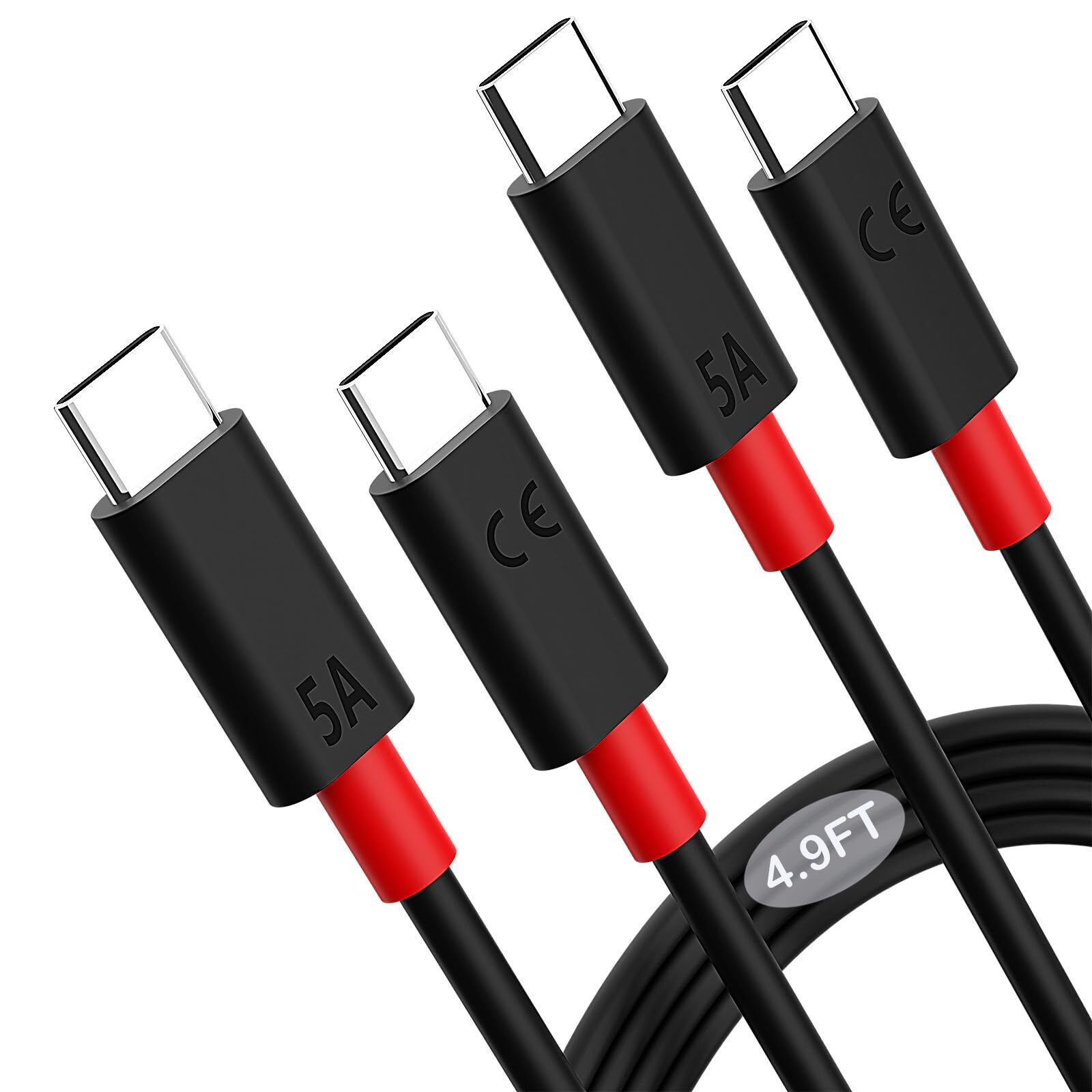 2 Pack USB Type C Fast Charging Cable for Motorola Edge 2022/2021, 4.9FT USB ...