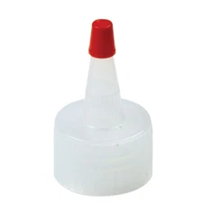 Natural Yorker Spout Bottle Cap with Short Red Tip - Select Size & Qty