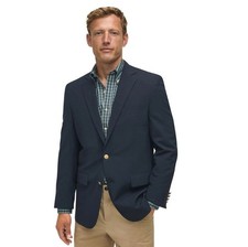  375 NEW BROOKS BROTHERS Mens 38S Navy Gold Button Blazer Sport Coat Suit Jacket