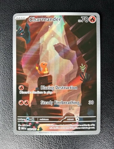 Pokémon Charmander 168/165 Sv: Scarlet & Violet 151 Illustration Rare Holo